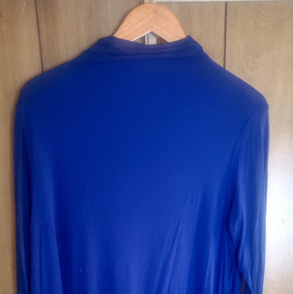 Blue Turtleneck Sweater